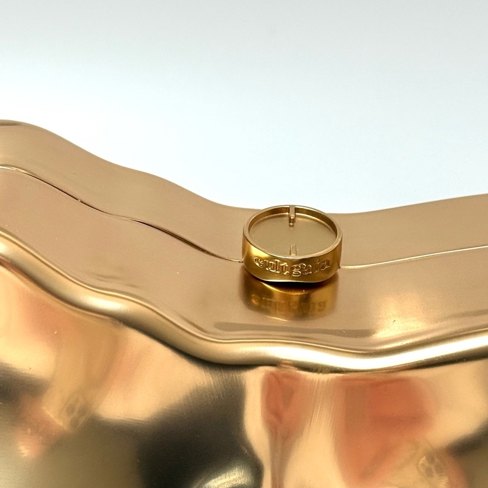 Cult Gaia Reina Clutch in Brushed Brass — $898 NWT - Picture 7 of 15